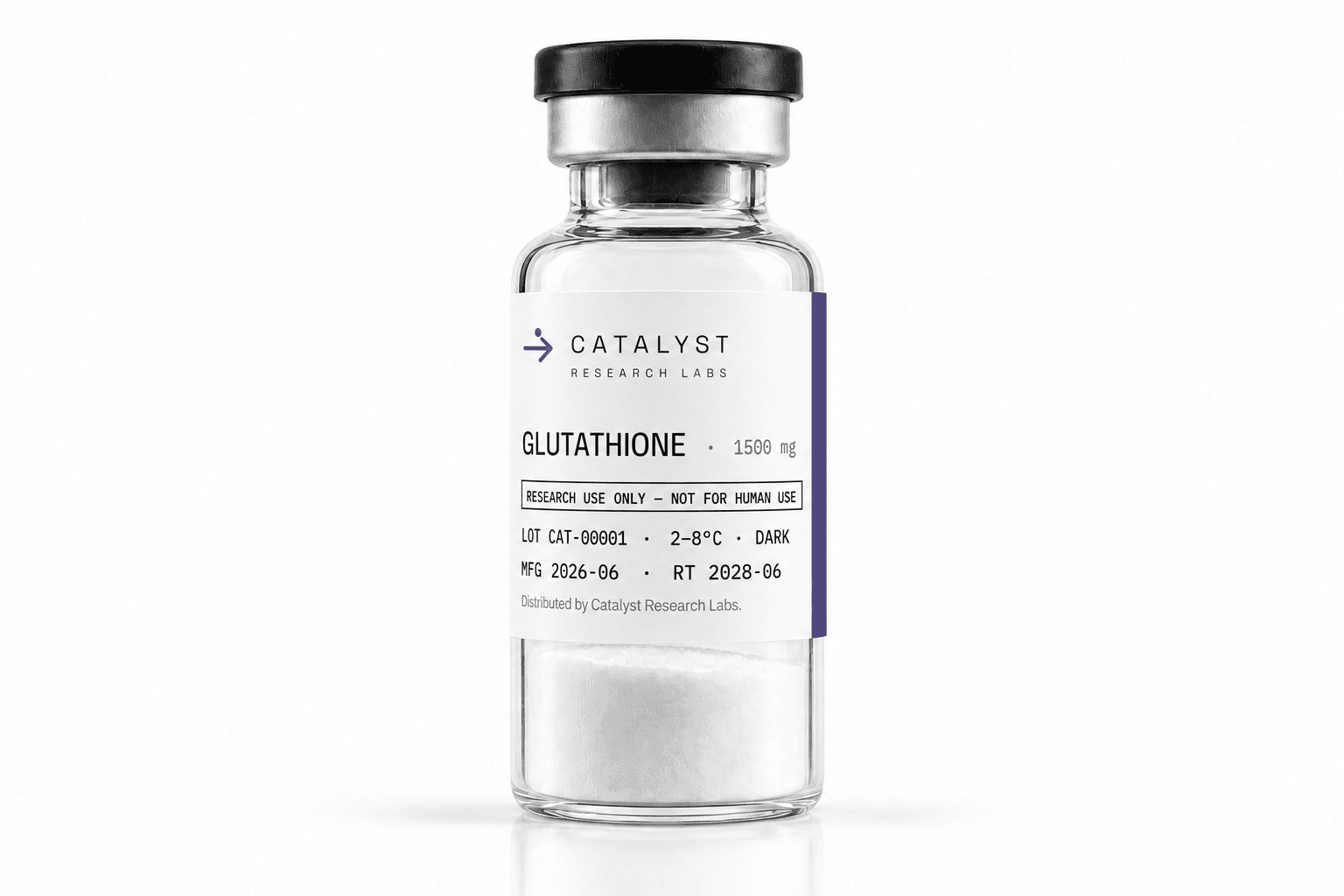 Glutathione research vial