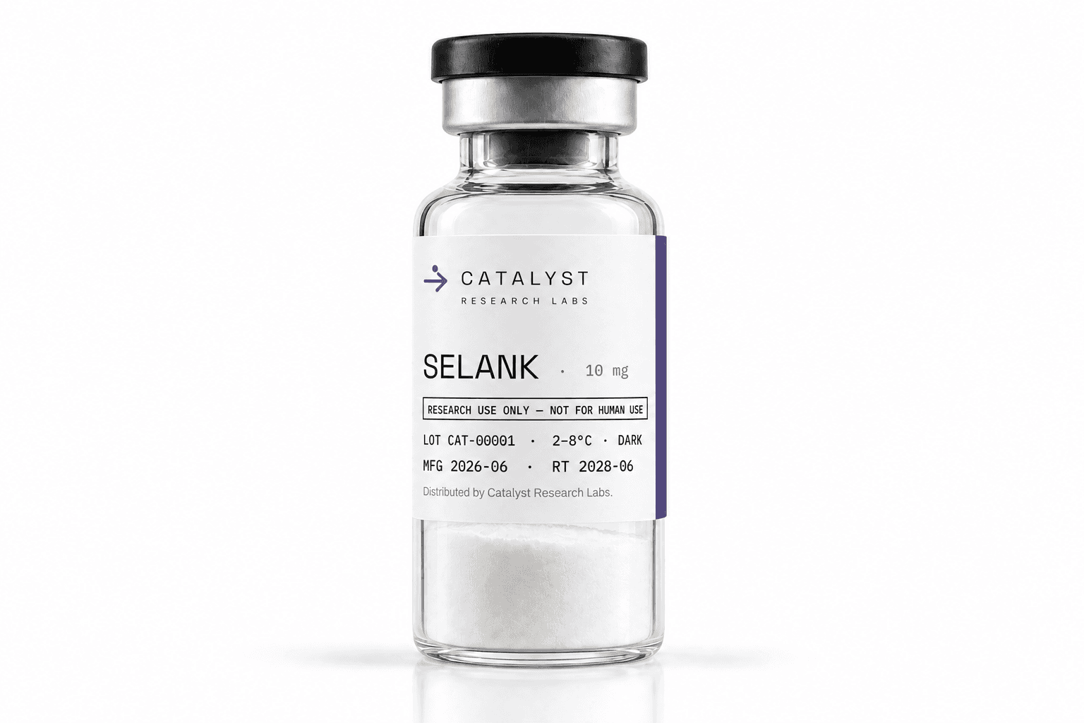 Selank research vial